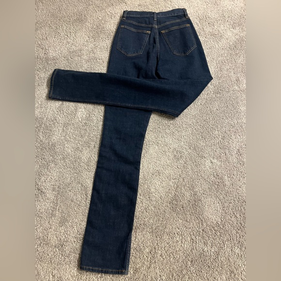 Abercrombie & Fitch Dark Blue Denim Jeans Size 25 NWT - Picture 4 of 7